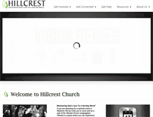 Tablet Screenshot of hillcrestchurch.net