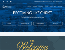 Tablet Screenshot of hillcrestchurch.com
